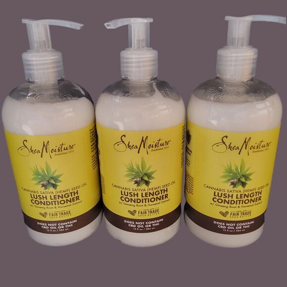 3 Shea Moisture Lush Length Conditioner Hemp Seed Oil 13 fl oz - Picture 1 of 4